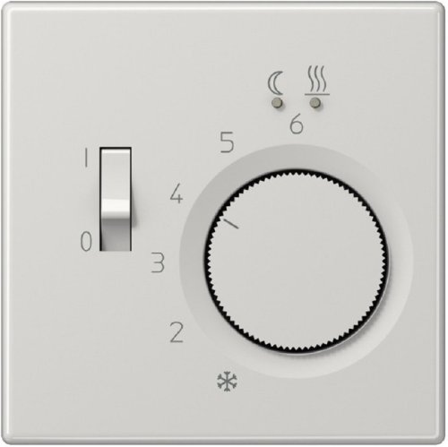 Лицевая панель Jung LS990 для терморегулятора серый фото Лицевая панель Jung LS990 для терморегулятора серый картинка